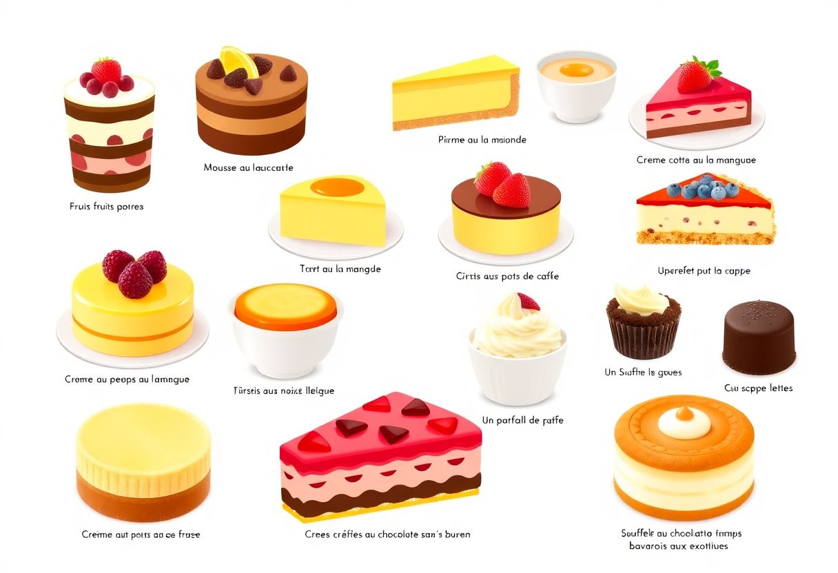 Douceurs légères : 15 recettes de desserts à essayer absolument